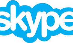 Skype blue cloud logo