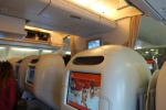 back of Emirates Business Class A330 seat
